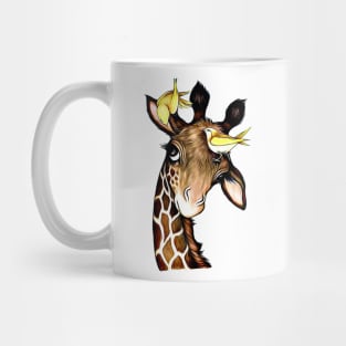 Adorable Giraffe with Birds Gift for Giraffe Lovers Mug